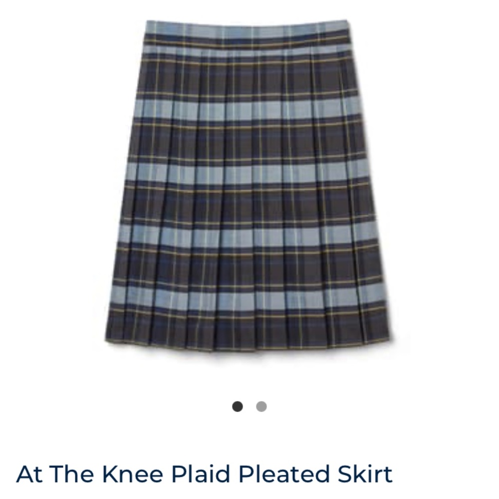 Girls uniforms At the knee Pleated skirt